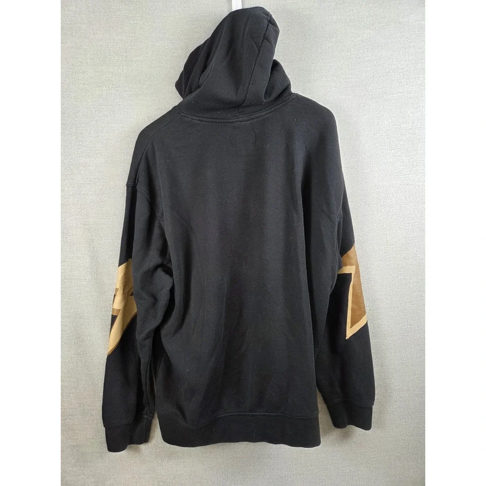 Air Jordan Essentials Hoodie 2XL Black Gold Metallic Lightning Graphic Pullover